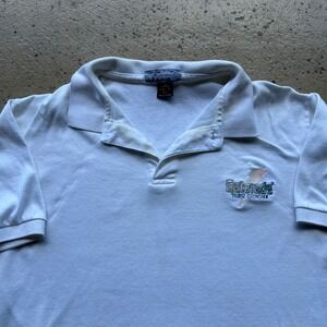 Vintage 90s Gatorade Thirst Quencher Polo Shirt White XL Made in USA Logo